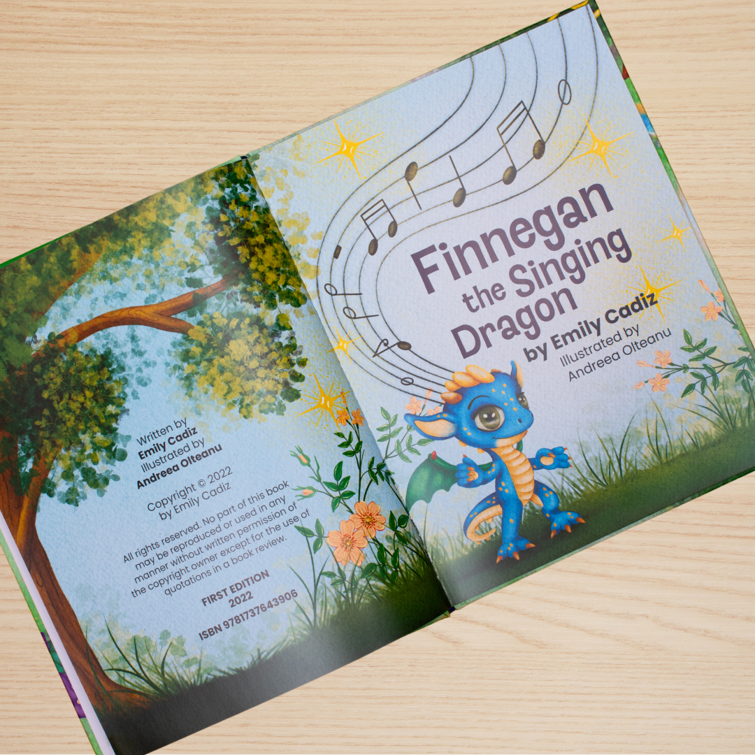 Plush and Finnegan the Singing Dragon - Hardback Book
